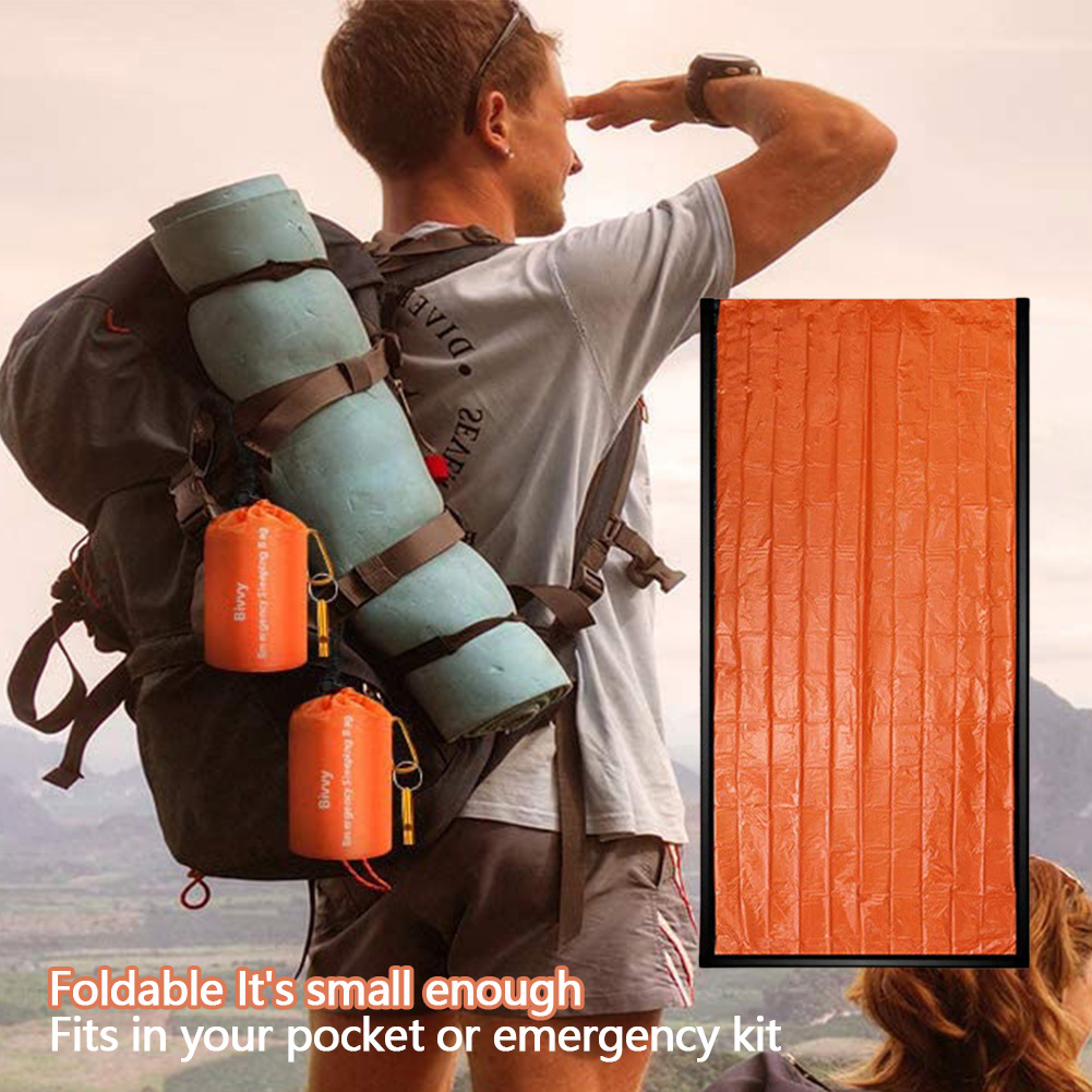Bivy Bag Emergency - Couverture d'urgence imperméable, sac de couchage