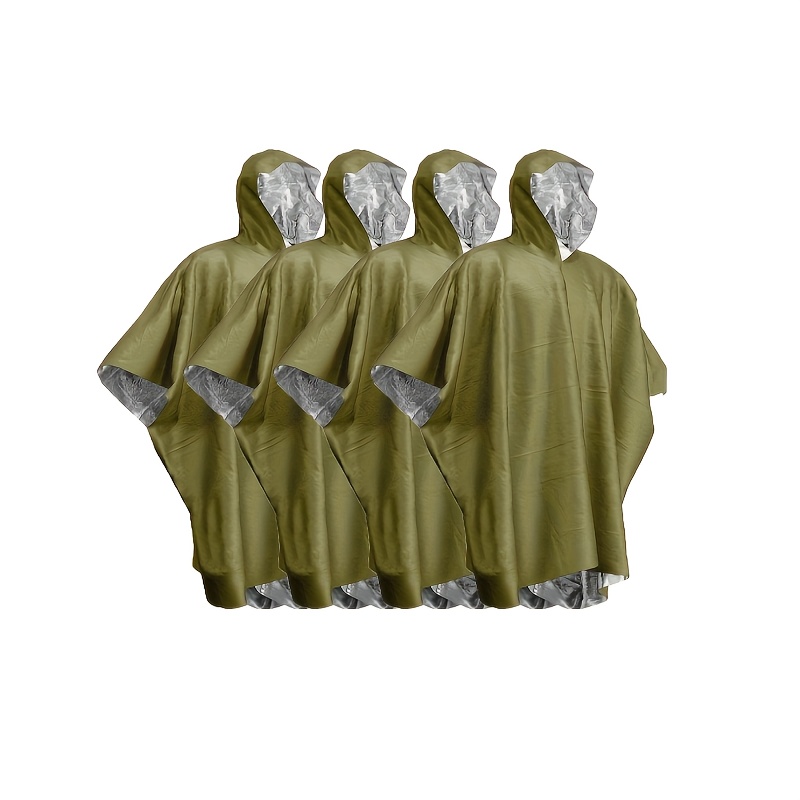 Survival Blanket Reflective - Poncho de pluie thermique de survie