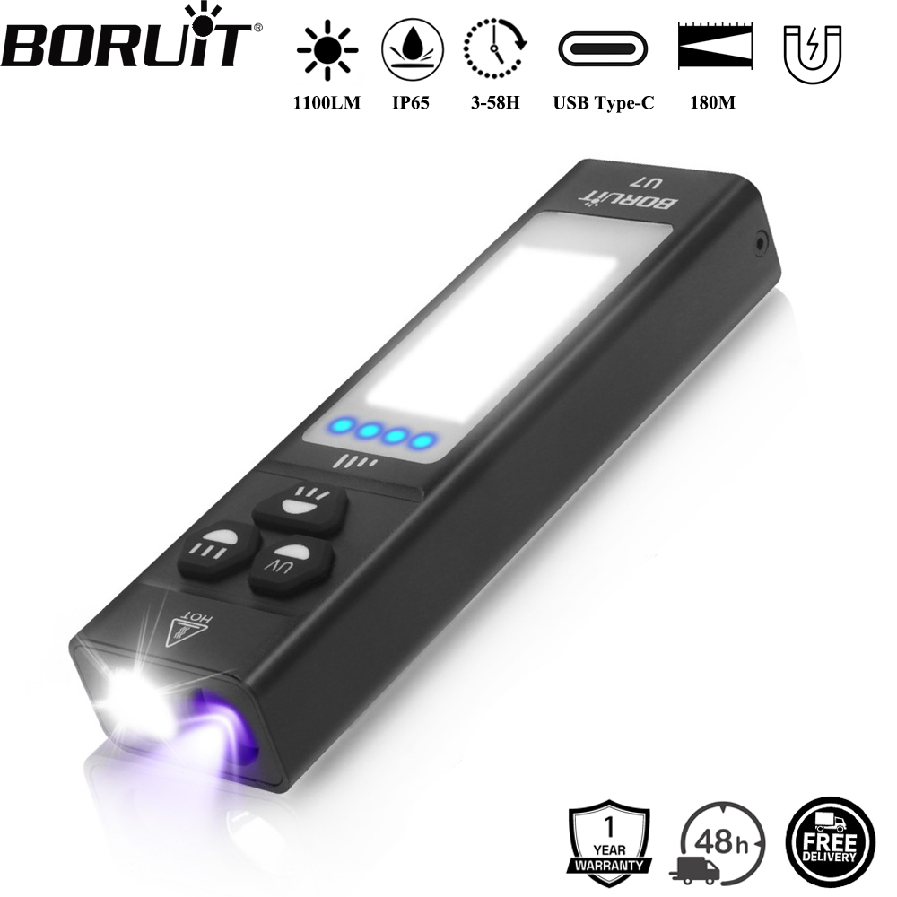 Fishing Kit Compact - BORUiT U7 UV LED EDC lampe