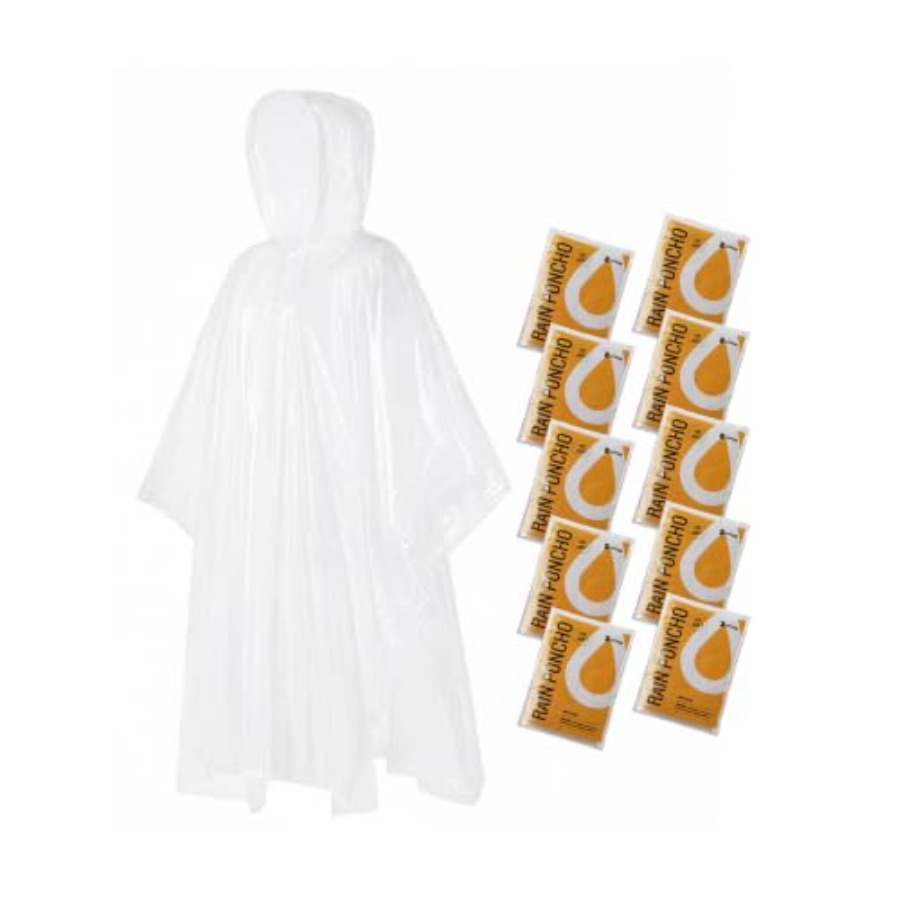 Emergency Poncho Rain - Ponchos de pluie jetables pour adultes,