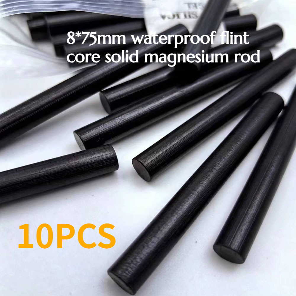 Magnesium Fire Starter - 10 pièces de 8*75mm, tige de