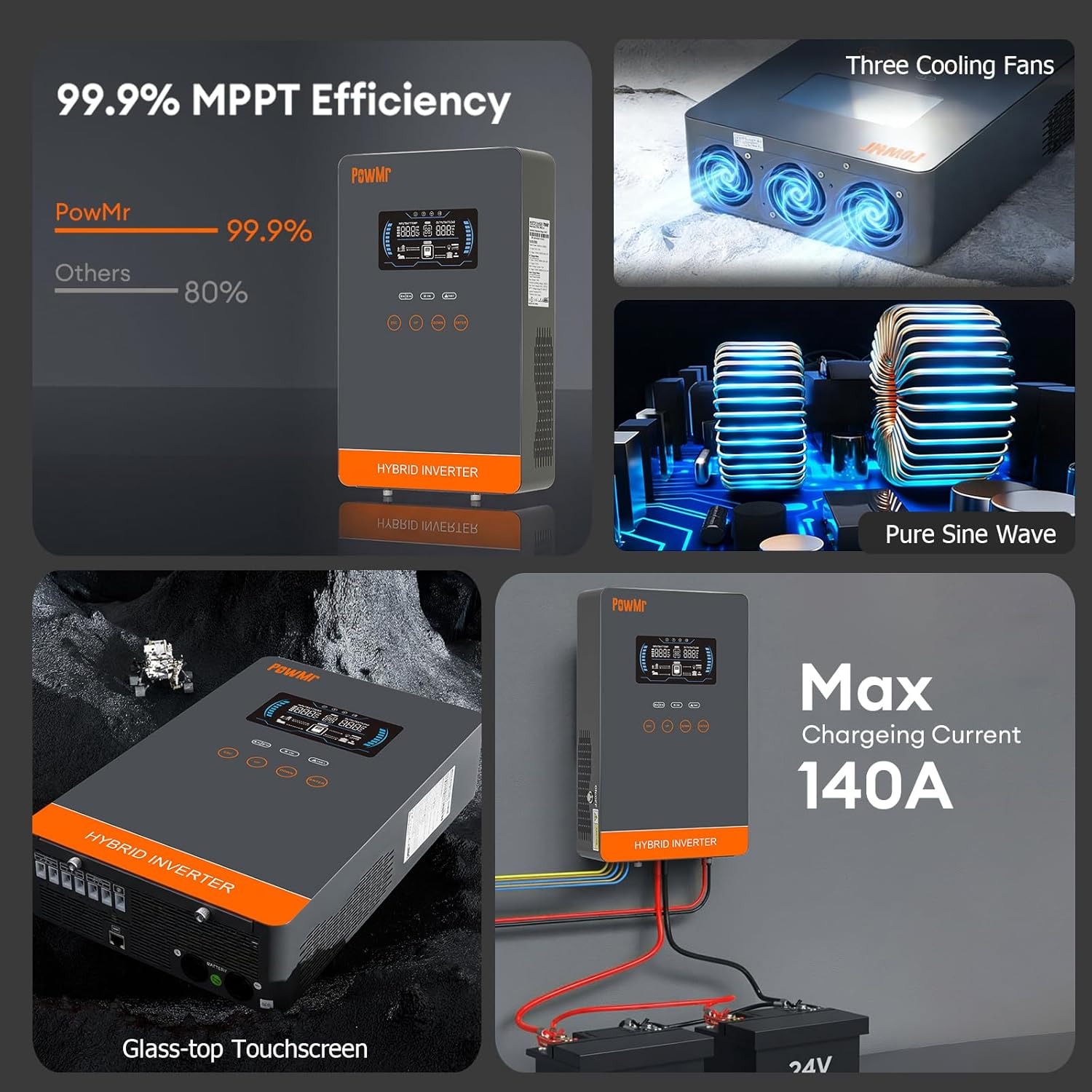 PowMr USA Onduleur Solaire Hyb - Solar Emergency Charger avis et prix