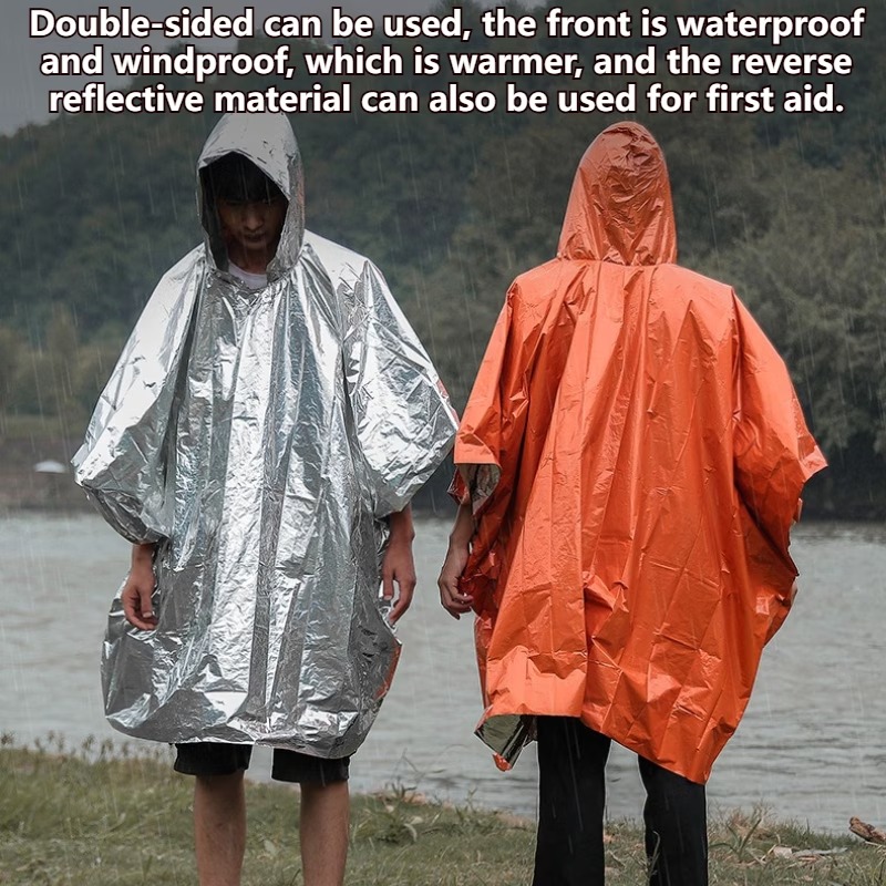 Poncho de pluie d'urgence, cou - Emergency Poncho Rain avis et prix